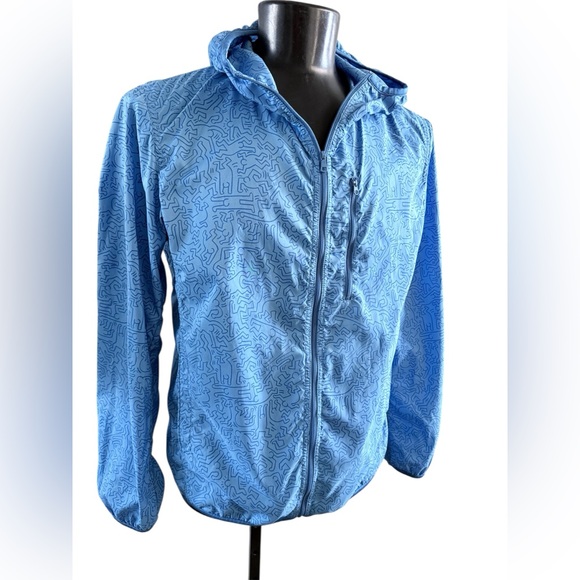 Uniqlo Other - Men's Blue Patterned Jacket- Keith Haring - Uniqlo